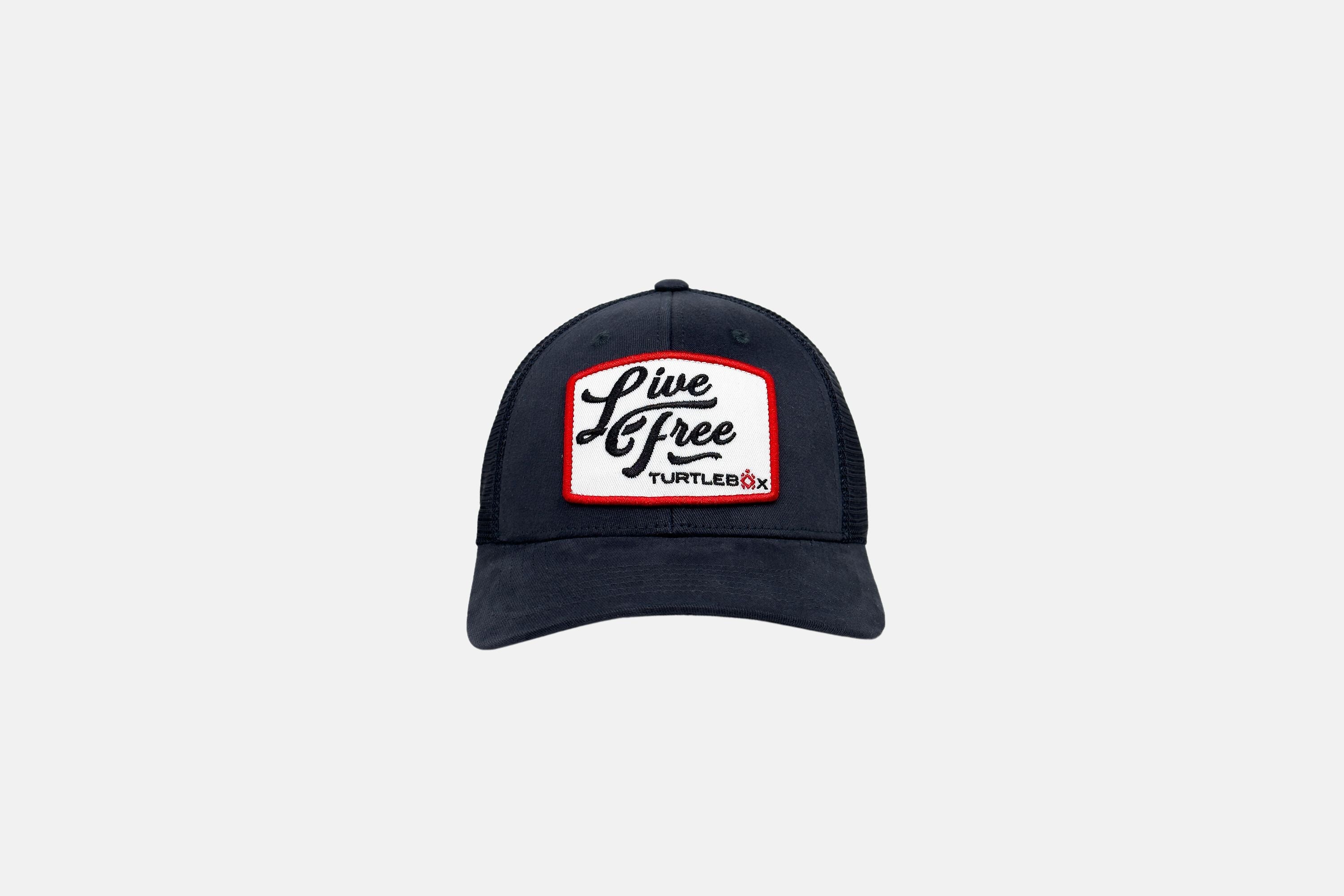 Live Free Patch Blue Hat